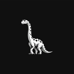 Dinosaur logo design vector illustration