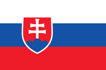 Flag of Slovakia, brush stroke background