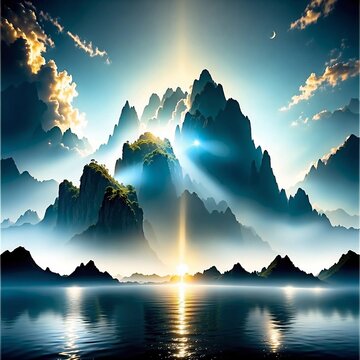 sunrise over the sea