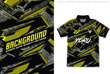 sublimation jersey design sports abstract pattern camouflage stripe automotive line blend motorsport racing geometric car decal livery wrap motorsport racing texture © MuhammadSaifullah