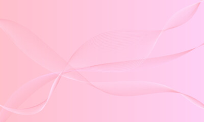 Obraz premium pink lines wave curves with gradient abstract background