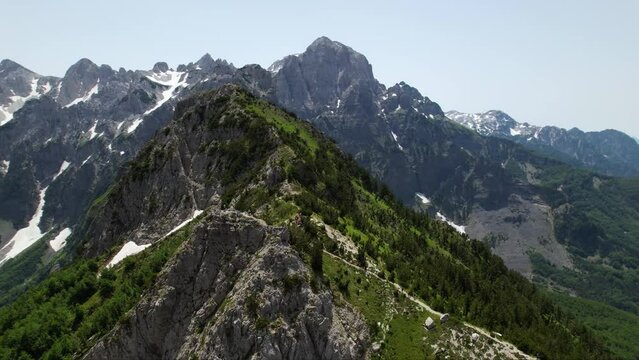 Viewpoint peak on the hiking route between Theth and Valbona.
