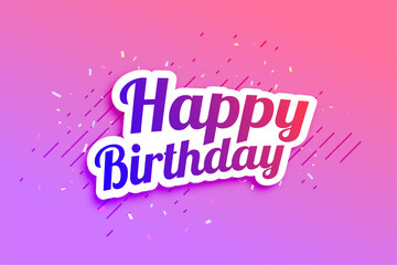 happy birthday sticker poster for joyful and cheerful moment