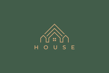 House Logo Roof Property Developer Real Estate Building Business Company Sign Symbol