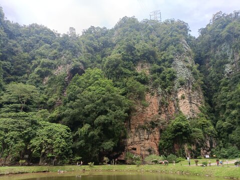 View of the mountain rock