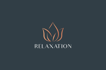 Relaxation Logo Yoga Spa Wellness Beauty Healthy Care Boutique Fashion Jewelry