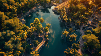 Tropical Oasis topview