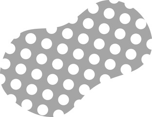 polka dot doodle. Abstract shapes for design and decoration. on transparent, png