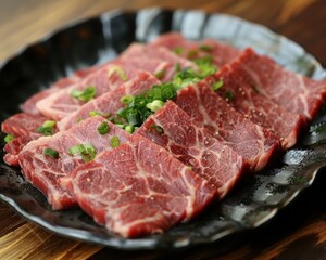 Fototapeta premium Sliced beef ready for the pot