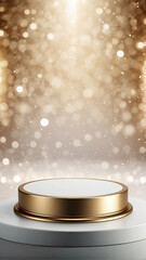 3d luxury podium background product display