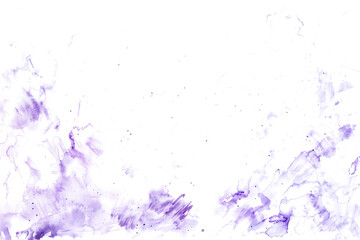 Lavender and lilac watercolor wash on white background.