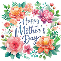 mother's day lettering background