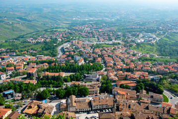 Fototapeta na wymiar Residential Houses in San Marino