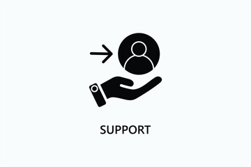 Support vector, icon or logo sign symbol illustration