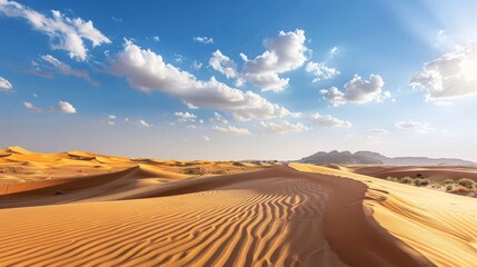 Fototapeta na wymiar beautiful view of desert Sand dunes from