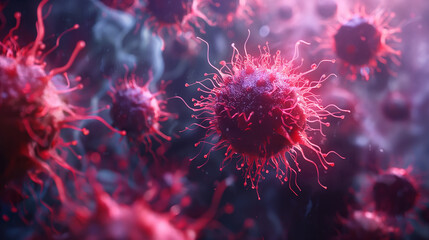 Adeno-associated virus, 3d illustration.