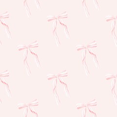 Pastel ribbon seamless pattern 