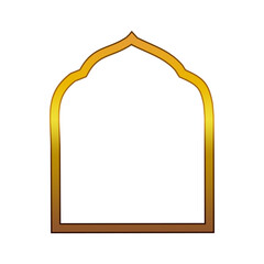 Mosque Golden Mehrab vector illustration design.
