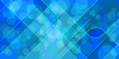  Abstract blue geometric background. Dynamic shapes composition. Cool background design for posters. Vector illustration