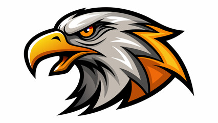 eagle head mascot vector logo vector illustration 