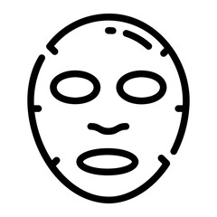 sheet mask Line Icon