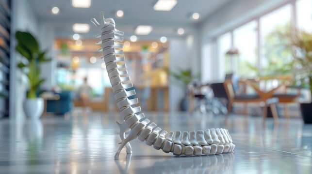 Innovative spinal rehabilitation technology, 3D rendered environment
