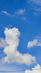 Obraz premium blue sky with clouds