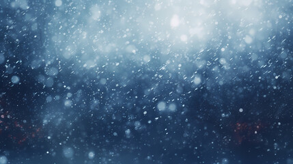Fototapeta premium Winter scene,snowfall on blurred background