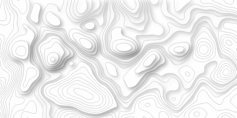 Topographic map. Geographic mountain relief. Abstract lines background. Contour maps. Vector illustration, Topo contour map on white background, Topographic contour lines vector map seamless pattern