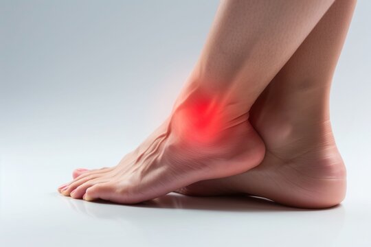Photos of sprained ankle