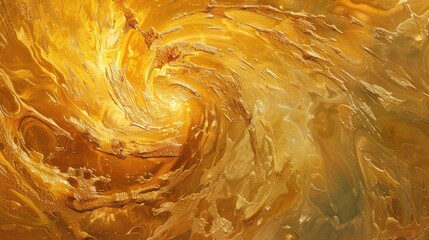 the mesmerizing swirls of a golden whirlpool, a hypnotic blend of color and form beckoning you closer.