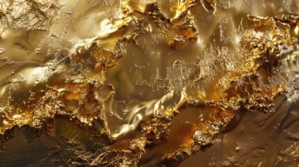 the gilded intricacies of a molten gold texture, frozen in time to reveal the raw beauty of its liquid origins.
