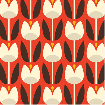 Tulips Designs in Fabric, Wallpaper and Home Decor