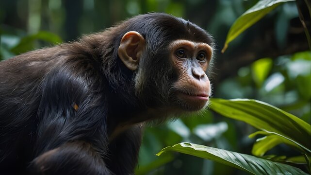 baboon sitting on a tree ,"Immerse yourself in the lush greenery of the Amazon as our AI platform brings to life the animals that call it home. From slithering anacondas to playful monkeys, our images