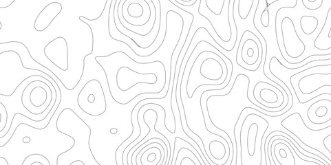 Abstract background with topographic map white background. The stylized height of the topographic map contour in black  lines. gradient multicolor wave curve lines banner background design. - obrazy, fototapety, plakaty