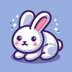 Charming Bunny Illustration, Vector Art