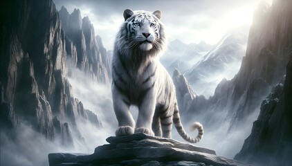 한국의 백호의 모습