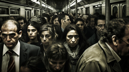 People waiting for the subway