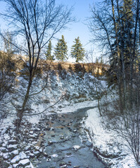Mill Creek ravine in early winter season
