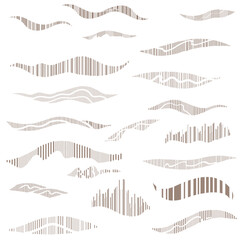 Set Of Abstract Vertical Lines Element