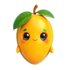 kawaii mango fruit cartoon icon