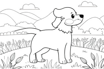 coloring book for kids. vector