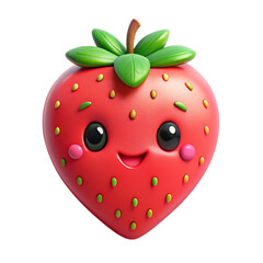 Obraz premium strawberry cartoon character