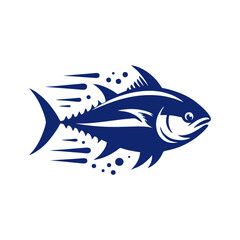 Tuna vector logo. tuna logo design vector illustration