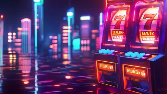 video of a slot machine