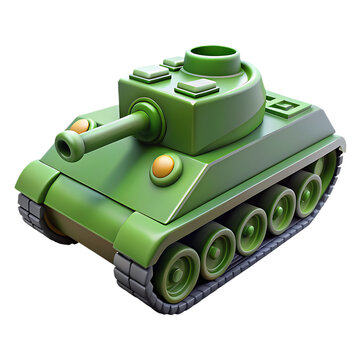 recommend clip art: military battle tank on white background