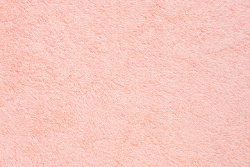 soft pink texture of bath towel, background