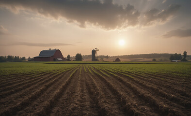Fototapeta premium agriculture farm backdrop , detailed