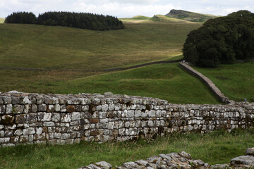 Along the Hadrian's wall between Twice Brewed and Chollerford - Northumberland - England - UK © Collpicto