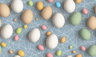 Easter. Abstract seamless pattern. AI generated.	
